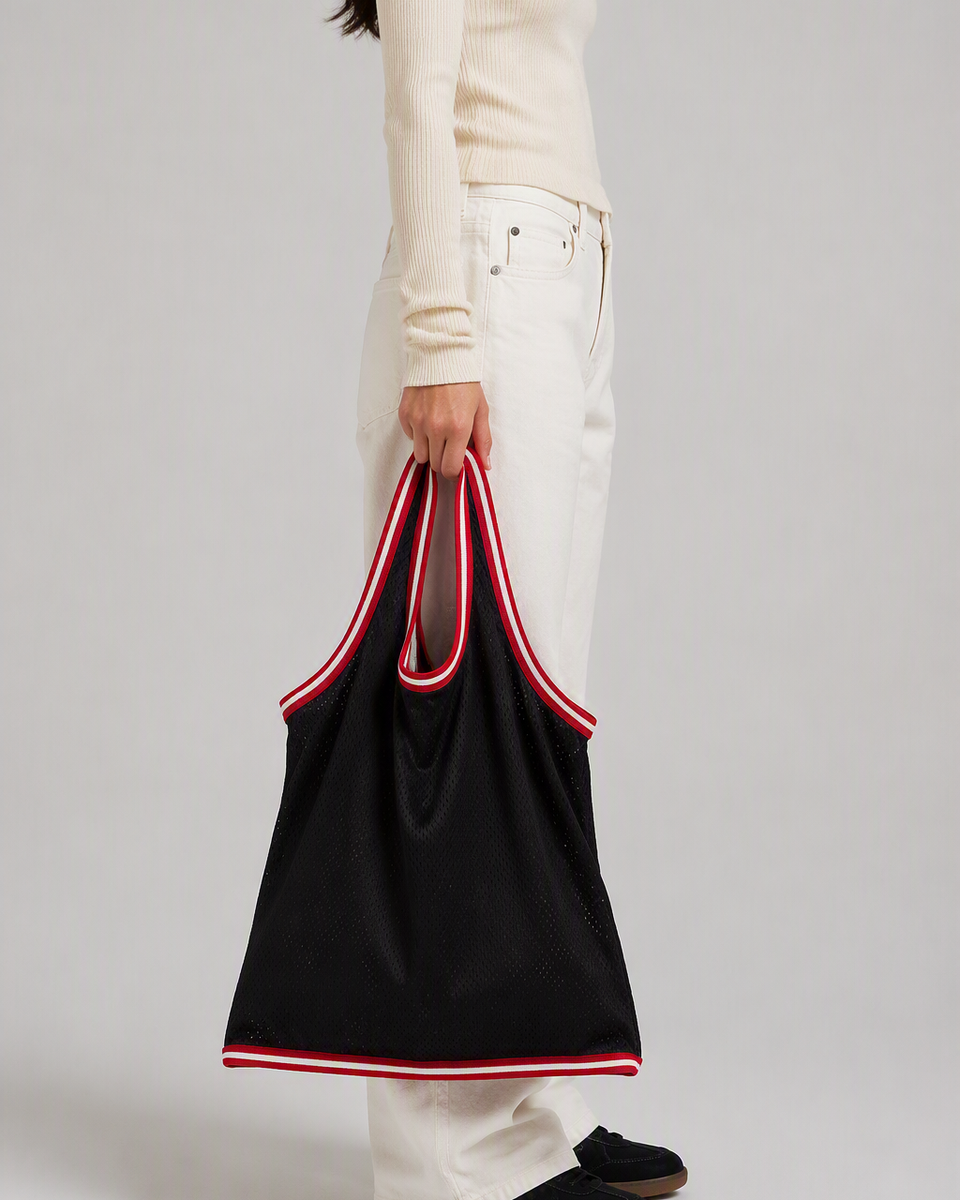 She Knows Ball Jersey Tote