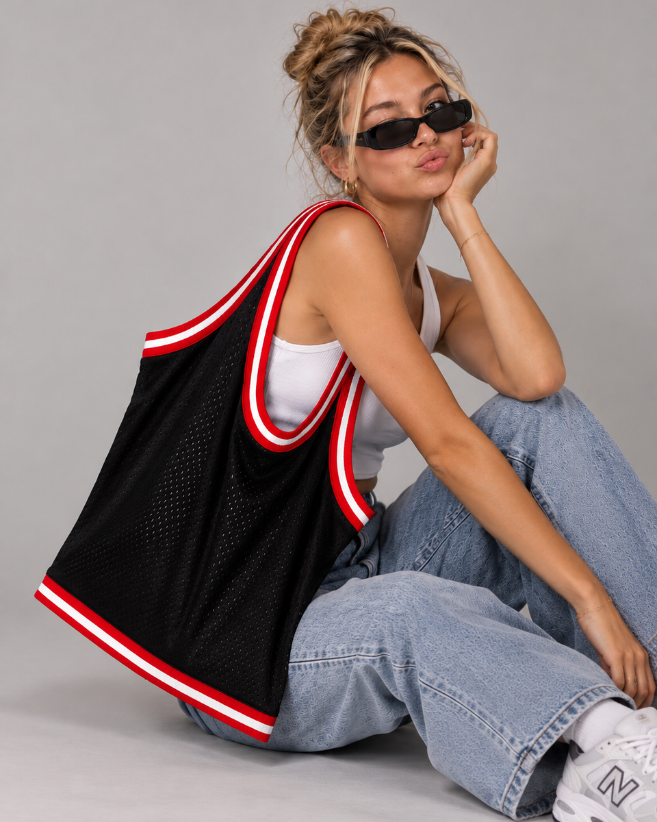 She Knows Ball Jersey Tote