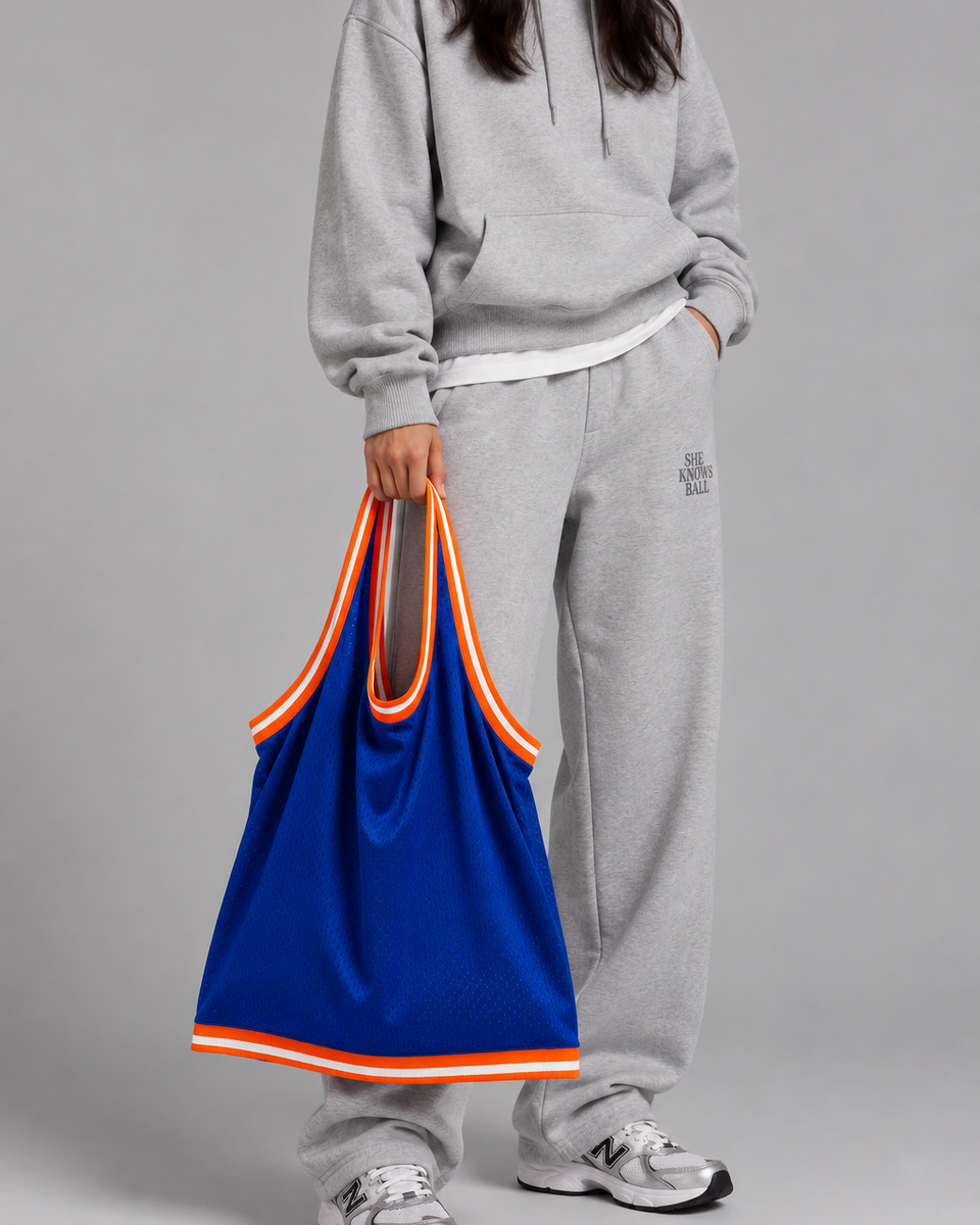 She Knows Ball Jersey Tote