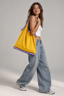 She Knows Ball Jersey Tote